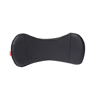 Cross-Border New Product: Car Memory Foam Backrest Cushion, In-Car Lumbar Support Pillow, Waist Support Cushion, Driver's Seat Car Lumbar Support (Waist support) - leather-waist-supportblack