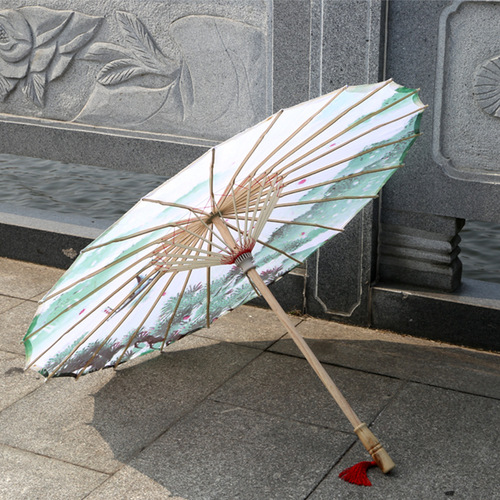 Wholesale process umbrella printed cloth umbrella ancient style umbrella photography dance props street stall ceiling decoration umbrella