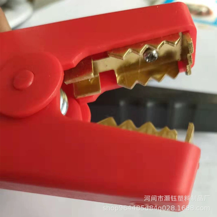 Зажим для зарядки аккумулятора из чистой меди 300A, зажим для кабеля автомобильного аккумулятора, зажим для зарядки из кожи аллигатора