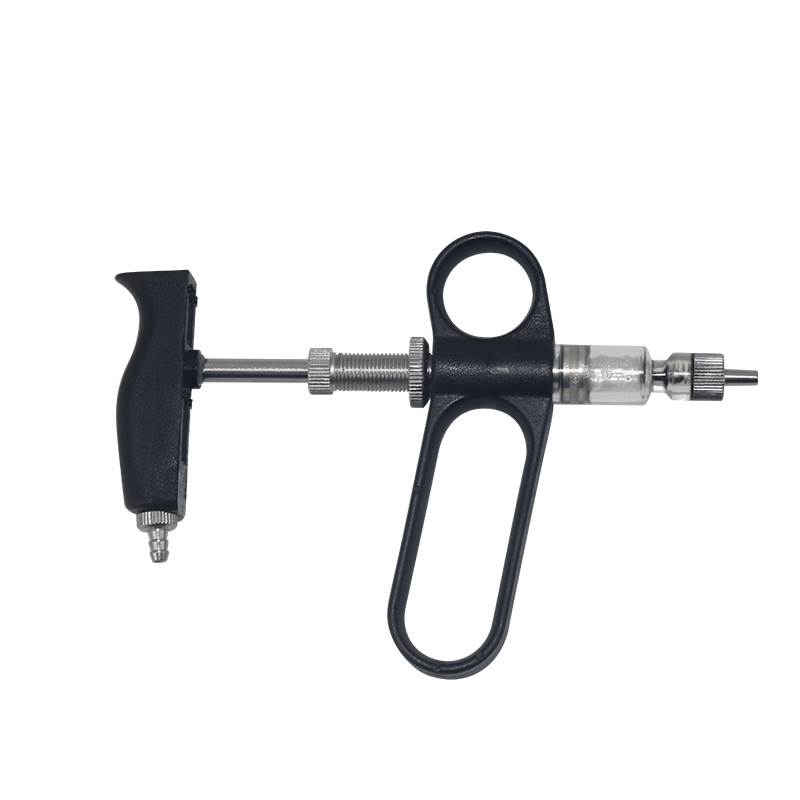 Veterinaria 2MLC jeringa continua ajustable pistola de pescado y pollo jeringa de vacuna veterinaria jeringa continua