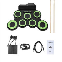 Cross-border English Version Drum Frame Drum Set Neutral G3002 without Speaker Portable Children's Percussion Instruments Wholesale