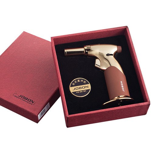 Zhongbang 529A direct-injection lighter baking sugar art spray gun creative dual flame dual-purpose windproof cigar lighter