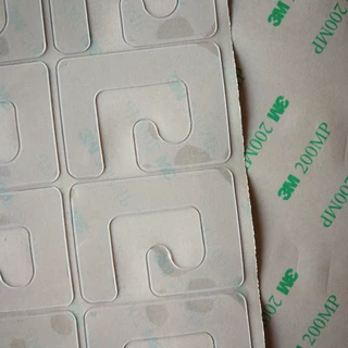 供应PET自粘J钩 飞机孔贴片挂钩 包装盒塑料挂钩 可订制各种款式