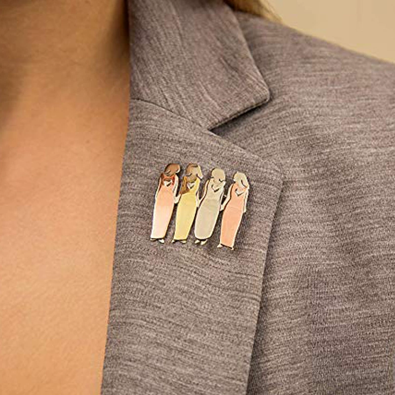 Европейский и американский модный набор брошей-сестёр Best Friends Sister Brooch 3 сестры