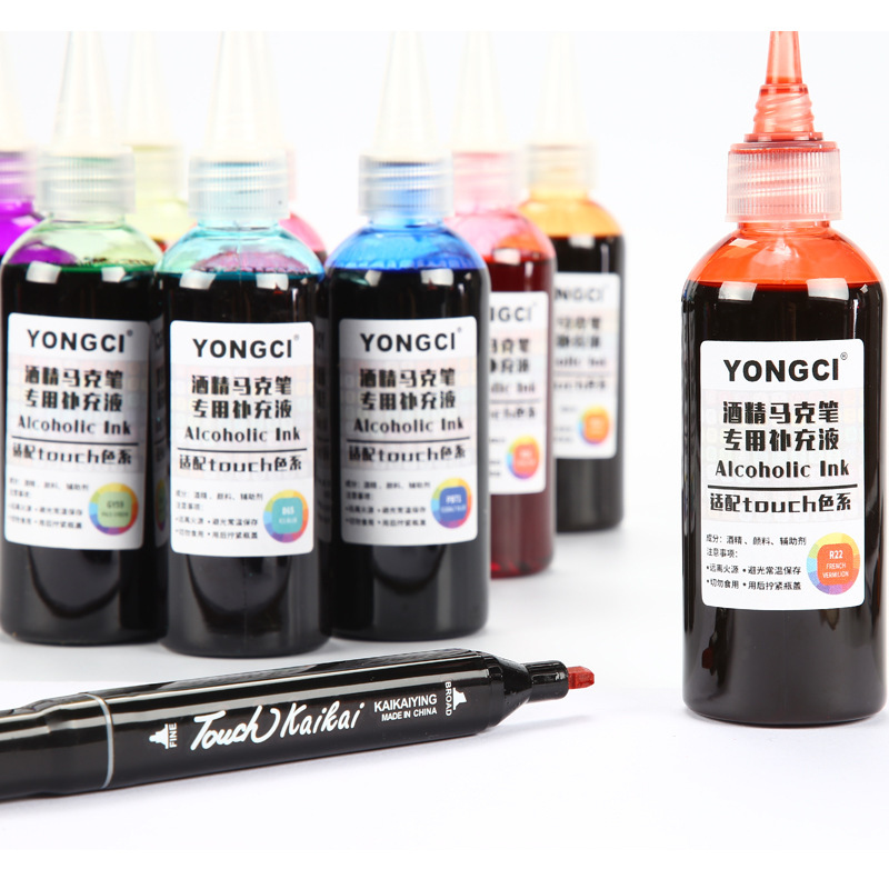 100Ml168-Color Touch Marker Refill Liquid 20ml Alcohol Marker Ink Refill Liquid Filling Ink