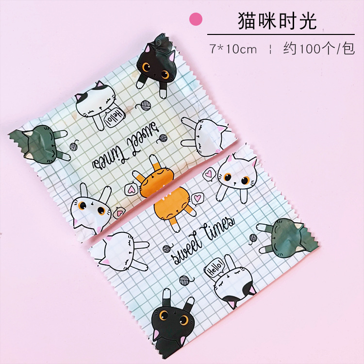 Bolsa sellada a máquina; Cat Time 7*10; material compuesto