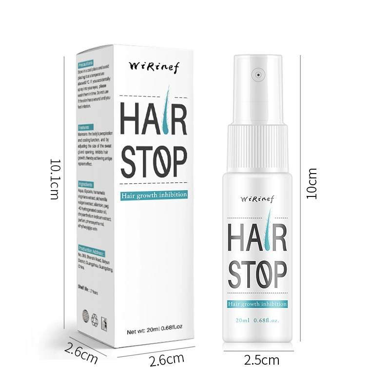 Спрей Hair Stop 20 мл, ингибирование роста волос и удаление, портативная бутылочка