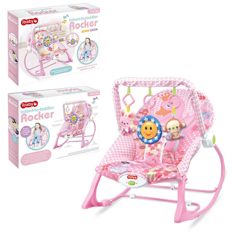 Silla Mecedora Infantil Transfronteriza YRB, Silla de Descanso para Bebés, Cuna, Silla con Música, Vibración e Inercia