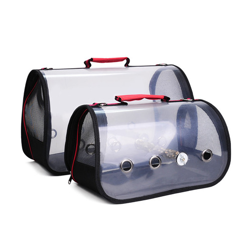 Bird stand, parrot outing bag, pet take-out transparent bird backpack, cross-border best-selling pet supplies