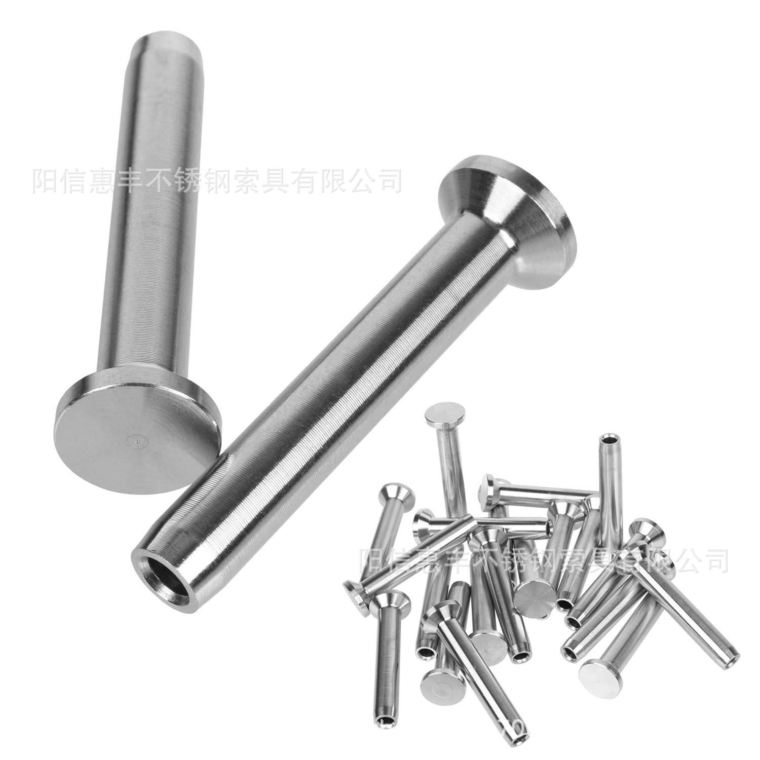 不锈钢索具 不锈钢波波头 钢丝绳接线器 不锈钢拉具护栏固定配件