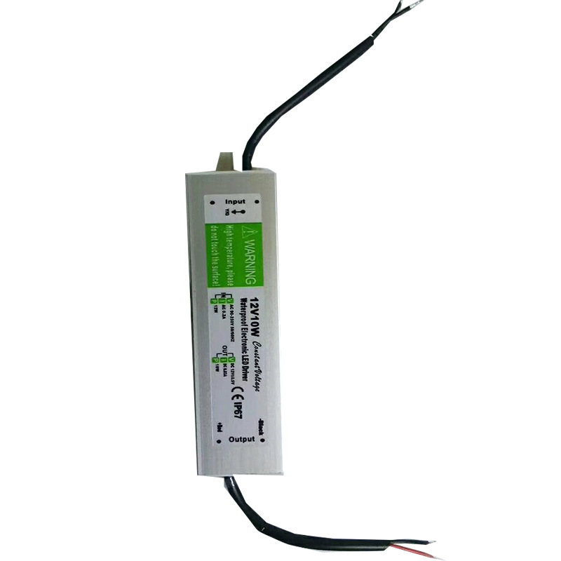 12V12W灯珠灯带路灯设备防水变压器12V1A防水开关电源外贸出口