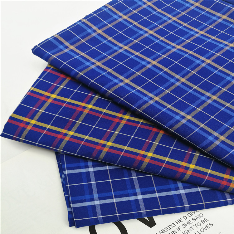 现货竹纤维超细旦色织衬衫布 休闲风条纹格子仿丝绸衬衣布料