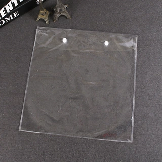 厂家pvc袋定制手提按扣包装袋袜子内衣裤透明防水礼品手提袋定做