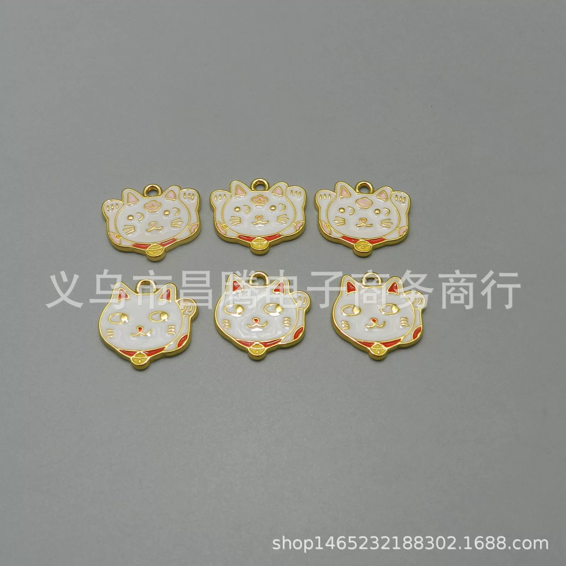 DIY японские ювелирные аксессуары сохраняющие цвет серии Lucky Cat сплав капля масла маленький кулон ожерелье браслет капля масла кулон