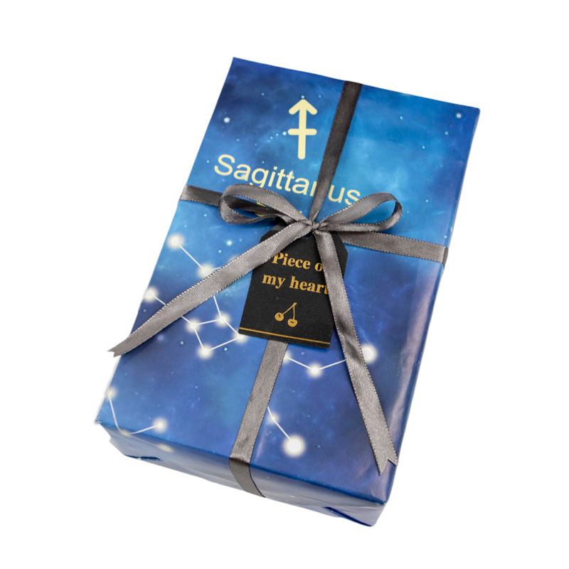 Doce constelaciones cumpleaños Navidad regalo caja de regalo Cielo Estrellado papel de embalaje DIY hecho a mano decorativo cubierta de libro de papel de color