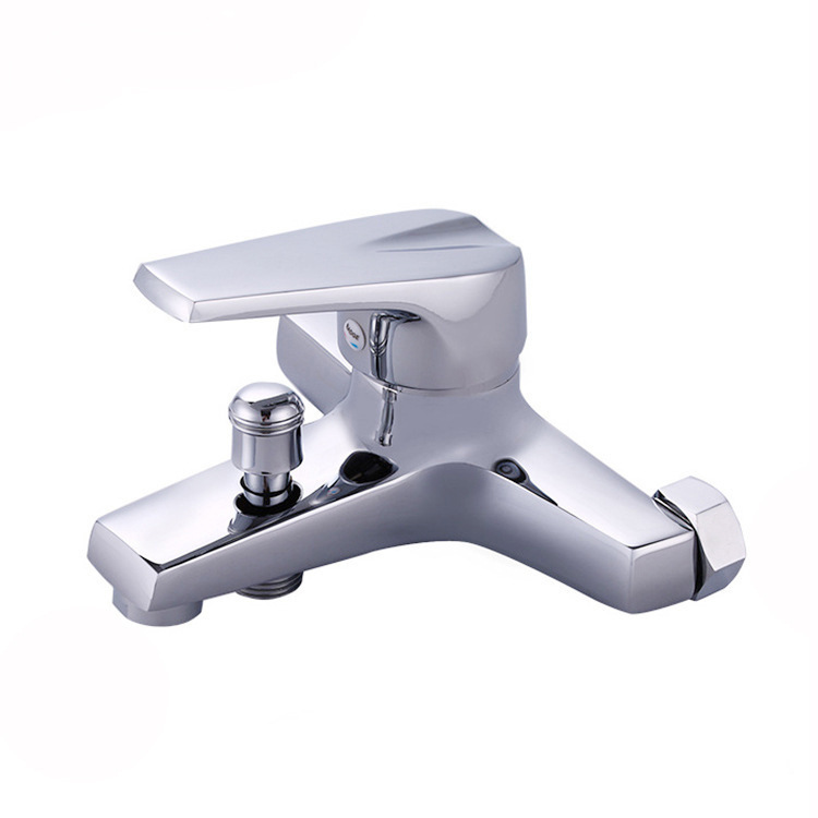 Bathtub faucet copper main body hot and cold faucet bathroom water heater triple mixed water faucet manufacturers wholesale