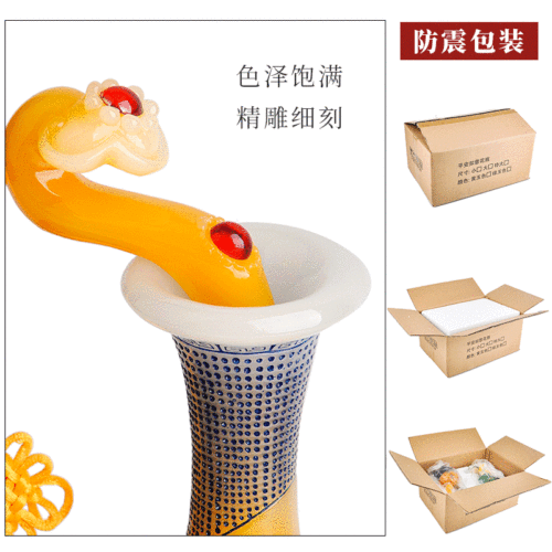 Factory direct sales Ping An Ruyi vase wine cabinet decorative supplies lucky living room ornaments housewarming new home opening gifts