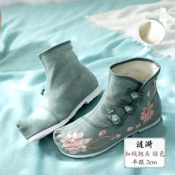 Tailing cotton boots green