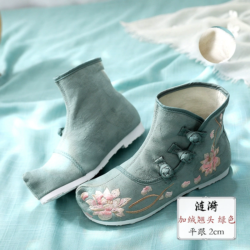 Autumn Hanfu, low boots, Chinese style