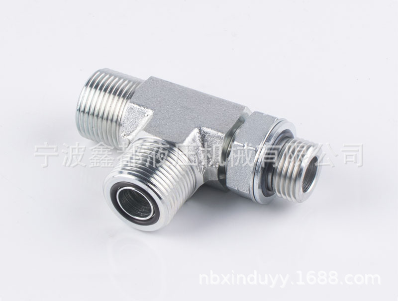 公制平面密封/可调向柱端ISO 6149-2三通过渡接头 AEHE-OG