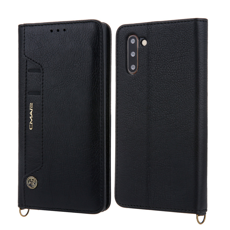 For Samsung Note10 retro multi-function card wallet mobile phone case Holder note10 plus protective case