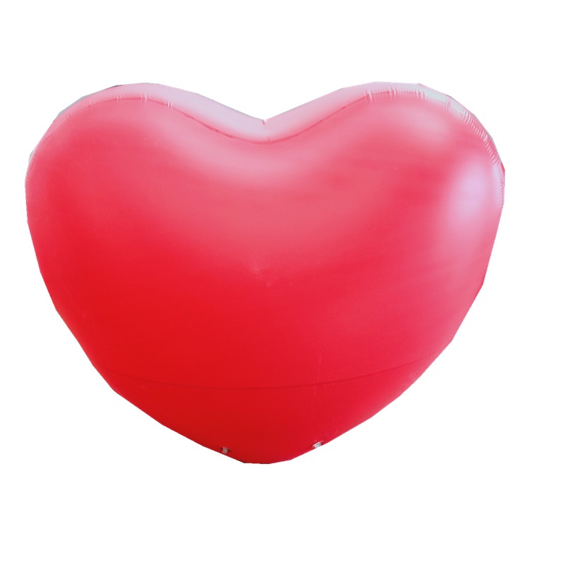 Big inflatable balloon for St. Valentine's Day heart shaped