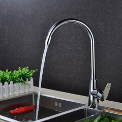 Wholesale sanitaryware manufacturer: Kitchen vegetable washing sink, dishwashing faucet, with rotatable copper-core hot and cold water basin faucet.