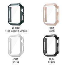 适用苹果iwatch7代6/5/4/3代手表保护壳全包式保护壳加钢化膜一体