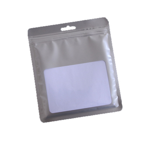 Cross-border silver blank sample small ziplock bag jewelry children's socks seal bag thick socks packaging bag