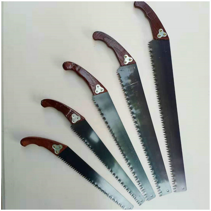 木工弯板锯 园林木柄弯把锯子 刀锯果树修枝锯子