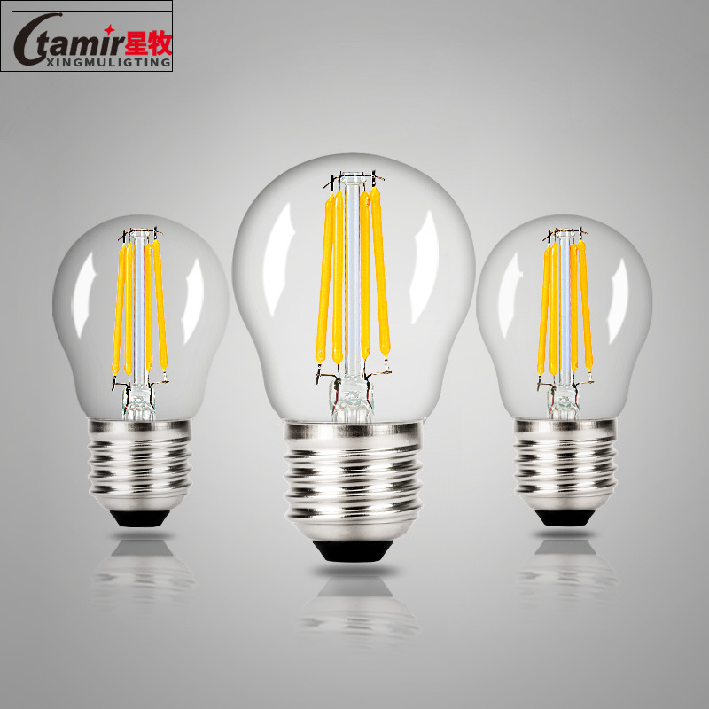 G45 Edison Led Tungsten Filament Antique Filamentlamps E27 Light Bulb Manufacturer