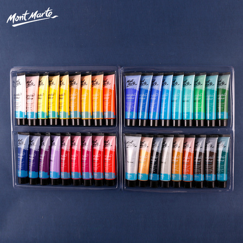 Montmartre acrylic paint set 36ml cross-border Internet celebrity paint canvas waterproof hand-painted 24-color acrylic paint