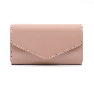 2024 spring new temperament patent leather PU bag nude messenger bag dinner bag factory wholesale -0020