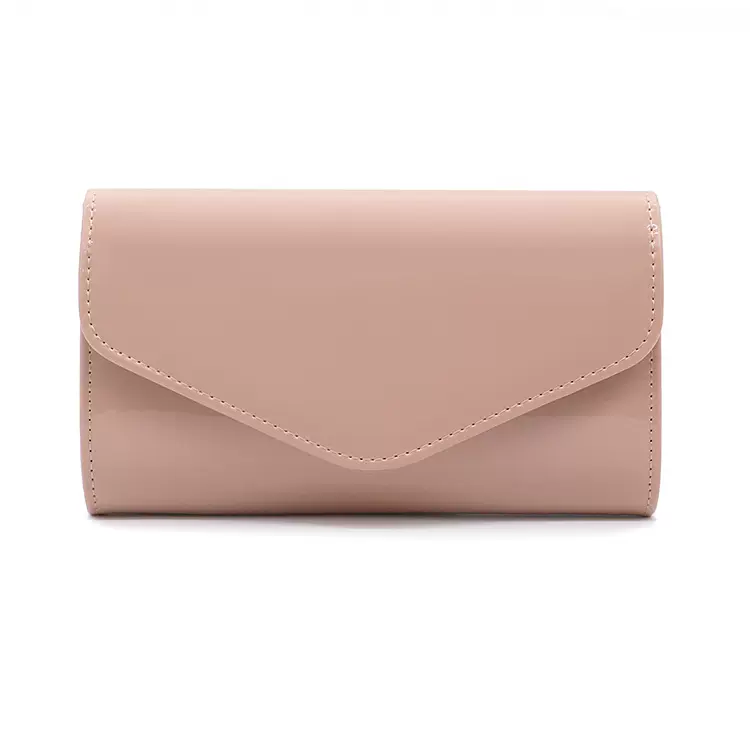 2024春季新款气质漆皮PU包裸色斜挎包晚宴包 工厂批发-0020