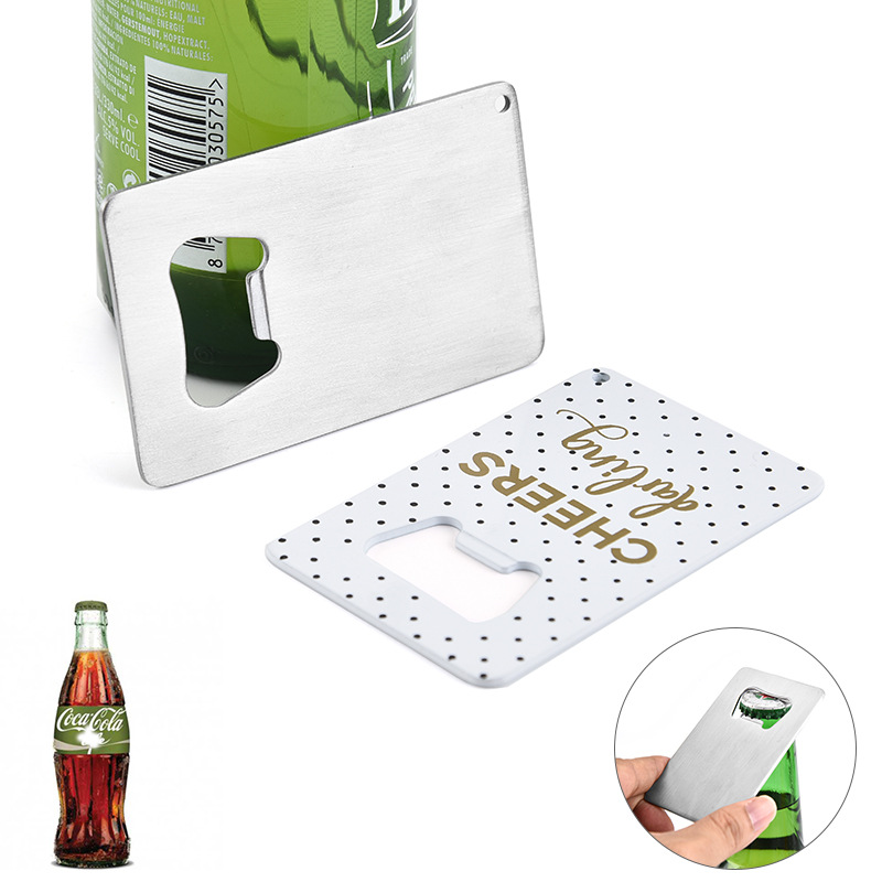 맥주병따개, 로고 인쇄 가능, 스테인리스 스틸, 맥주병따개, 다기능 캔따개, 휴대용