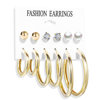 Acrylic earrings from pearl, set, European style