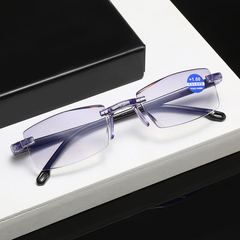 New Frameless Anti-Blue Light Presbyopic Glasses — "Pao Jianghu" Diamond-Cut Edge Presbyopic Eyewear, Hot-selling Street Stall Item!