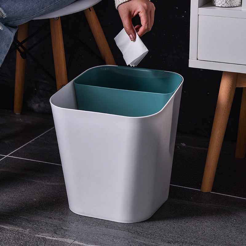 Rensheng wholesale kitchen trash can household classification dry and wet separation without cover living room bathroom kitchen sanitary bucket