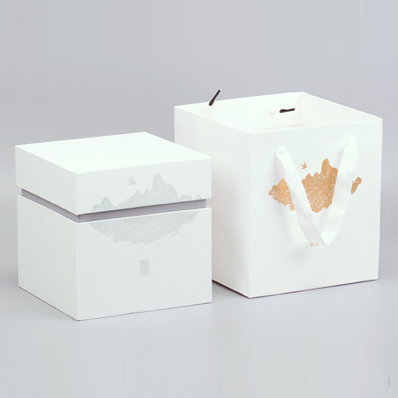 现货天地盖白茶礼盒散装茶叶礼品包装盒花茶包装通用散茶盒批发