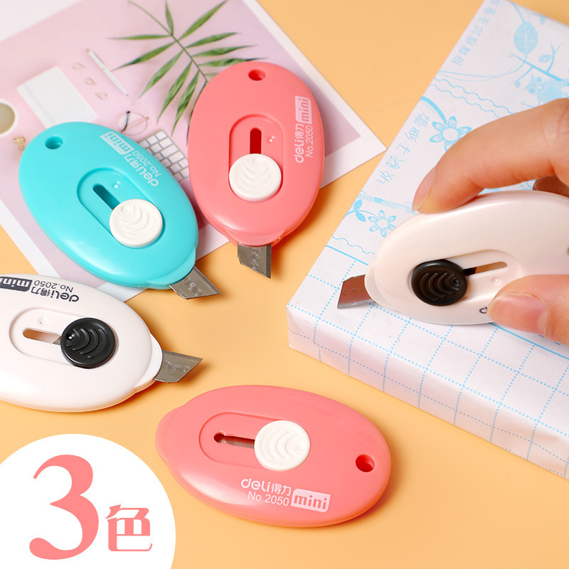 Deli 2081 mini art knife knife package unsealer letter unpacking paper cutting knife portable knife wallpaper