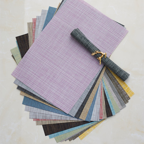Table mats, insulation mats, Western food mats, American dinner plate mats, PVC oil-proof, wash-free household bowl mats, restaurant supplies