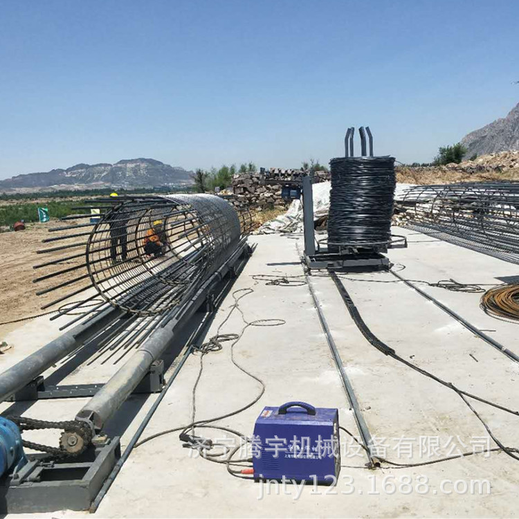 重型钢筋笼绕筋机腾宇机械供应 数控钢筋笼绕筋机价格