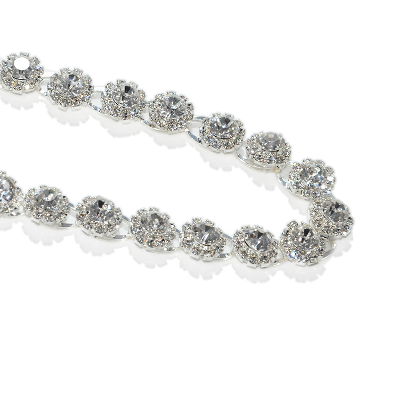 Nueva danza del vientre rhinestone grande cadena de la cintura Mujeres marinero danza rhinestone brillante con incrustaciones de metal cadena de la cintura cadena