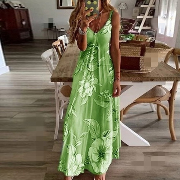 long summer fitted slip dress