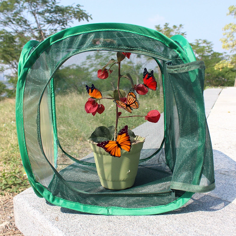Производители продают Amazon Взрывозащищенная сетка для домашних животных рассада прозрачная клетка для выращивания Складная Клетка для насекомых