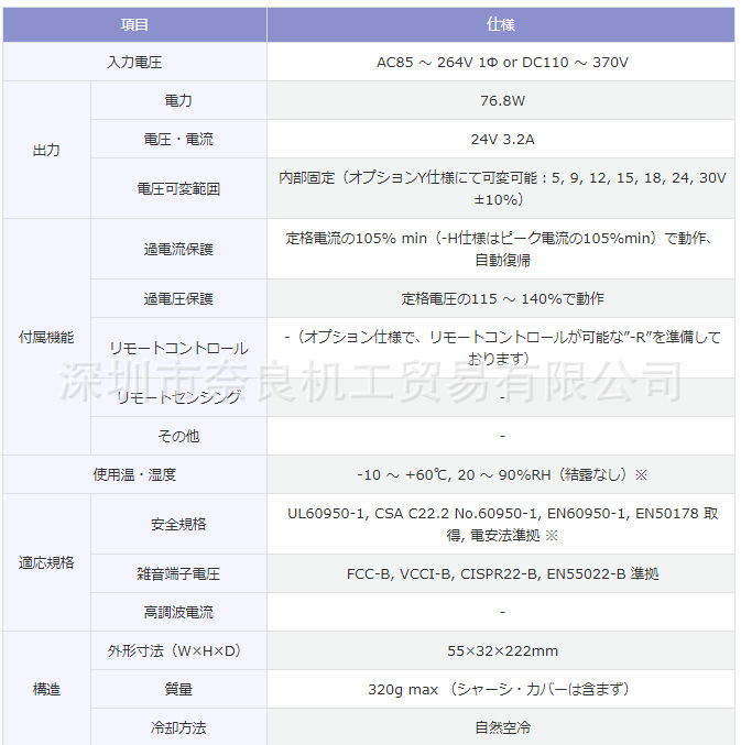 �ձ�Cosel�������ص�ԴLDC60F-2 LDA75F-24���