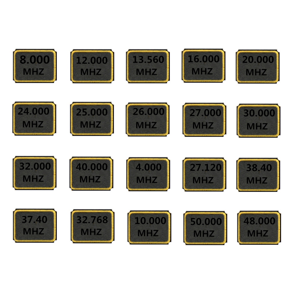 3225贴片晶振 13.56M 12M 16M 20M 24M 32M 30M 金属面4P无源晶振