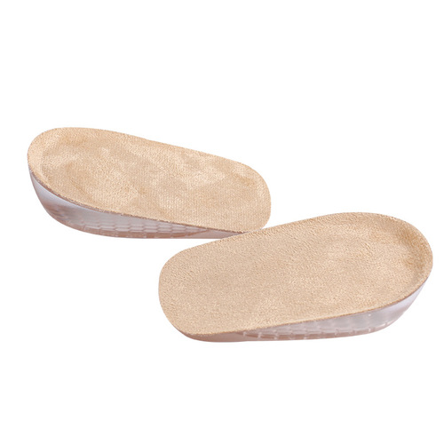 Boot Companion Heightening Pad for Men and Women Transparent Invisible Plus Velvet Socks Inner Heightening Half Pad Silicone Inner Heightening Insole