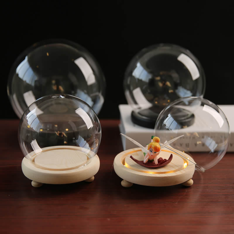 TikTok cubierta de vidrio hecha a mano modelo de mano cubierta de polvo cubierta de vidrio transparente para tulipán