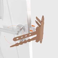 Cartoon bear room door silent lock bedroom anti-collision protection cushion pad to prevent door closing impact silicone silent lock sleeve